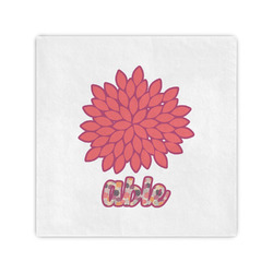 Mums Flower Cocktail Napkins (Personalized)