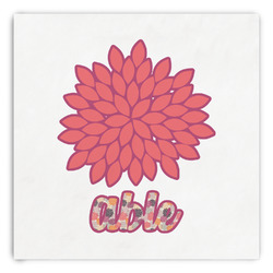 Mums Flower Paper Dinner Napkins (Personalized)