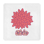 Mums Flower Decorative Paper Napkins (Personalized)