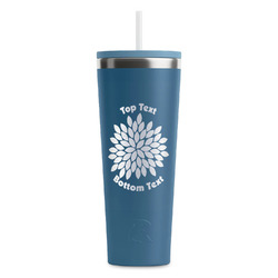 Mums Flower RTIC Everyday Tumbler with Straw - 28oz (Personalized)