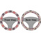 Mums Flower Steering Wheel Cover- Front and Back