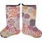 Mums Flower Holiday Stocking - Double-Sided - Neoprene (Personalized)