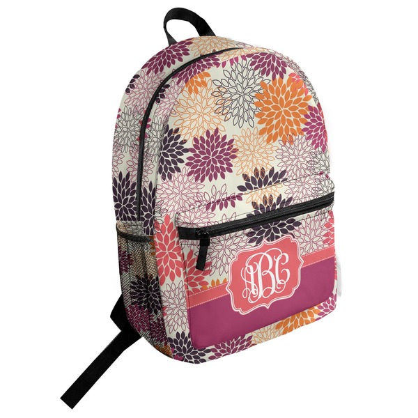 Custom Mums Flower Student Backpack (Personalized)