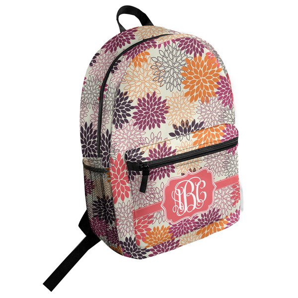 Custom Mums Flower Student Backpack (Personalized)