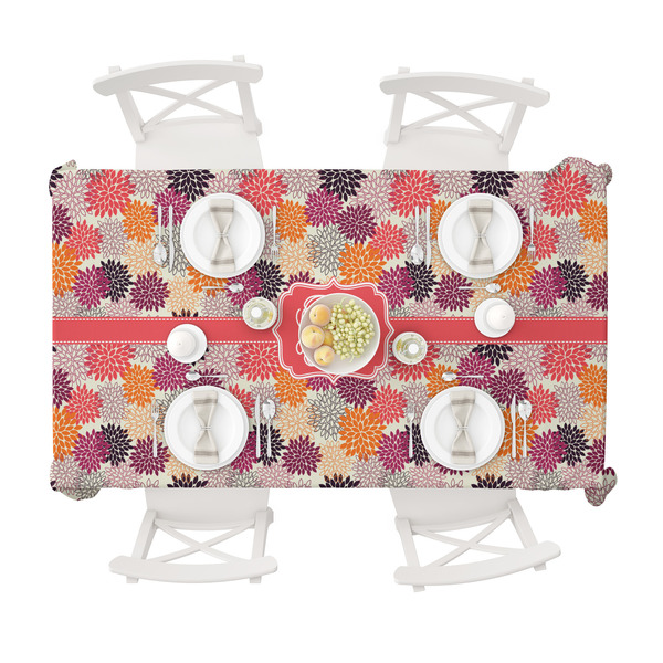 Mums Flower Tablecloths (58"x102") - TOP VIEW