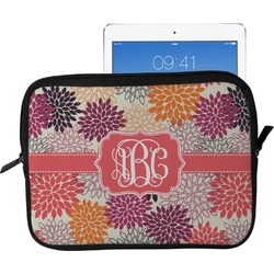 Mums Flower Tablet Case / Sleeve - Large (Personalized)