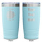 Mums Flower Teal Polar Camel Tumbler - 20oz -Double Sided - Approval
