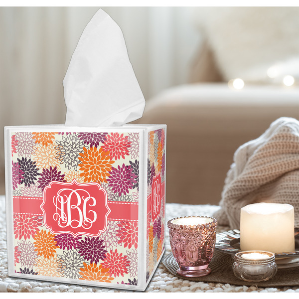 Mums Flower Tissue Box - LIFESTYLE