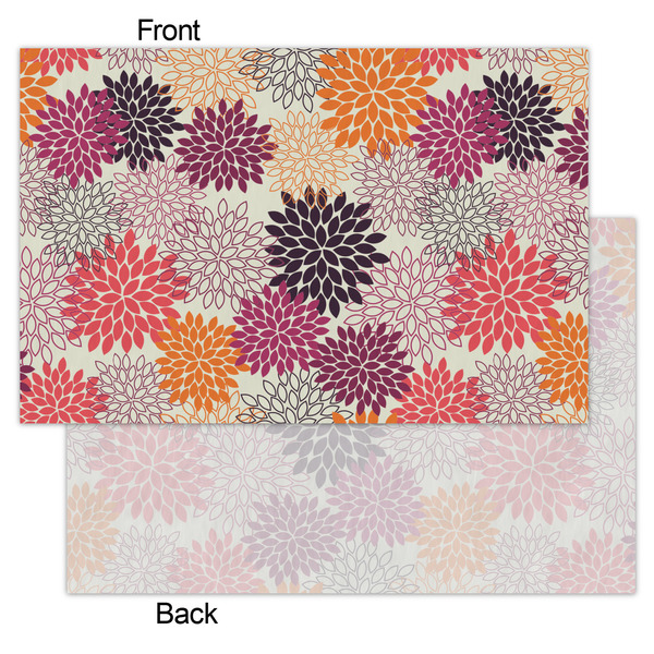 Mums Flower Tissue Paper - Heavyweight - Small - Front & Back