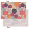 Mums Flower Tissue Paper - Heavyweight - Small - Front & Back