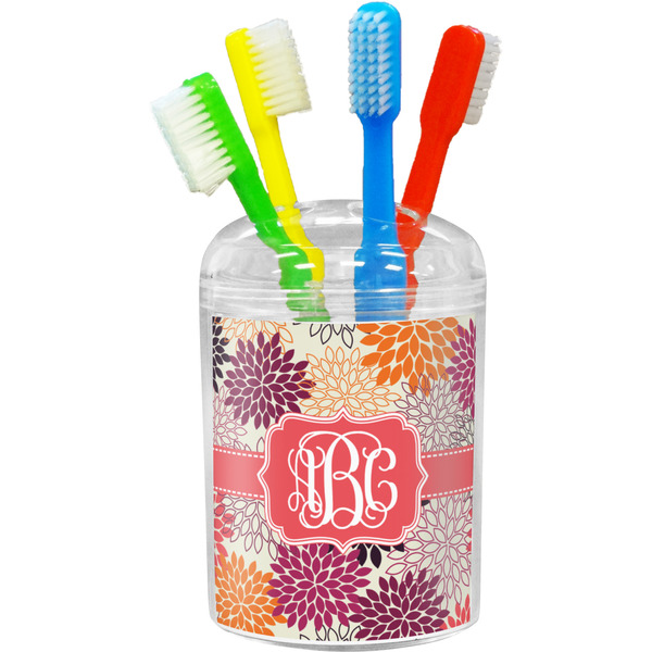 Custom Mums Flower Toothbrush Holder (Personalized)