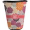 Mums Flower Waste Basket - Single Sided (Black) (Personalized)