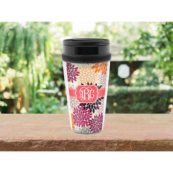 Mums Flower Travel Mug Lifestyle (Personalized)