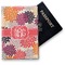 Mums Flower Vinyl Passport Holder - Front