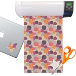 Mums Flower Sticker Vinyl Sheet (Permanent)
