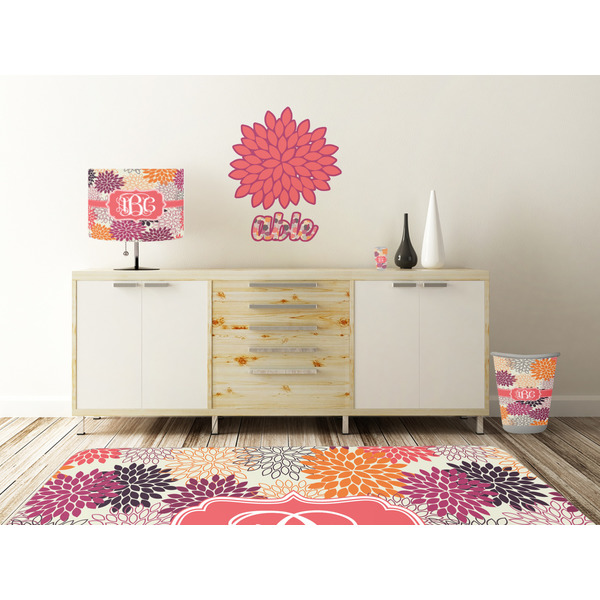 Mums Flower Wall Graphic Decal Wooden Desk