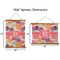 Mums Flower Wall Hanging Tapestries - Parent/Sizing