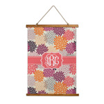 Mums Flower Wall Hanging Tapestry - Tall (Personalized)