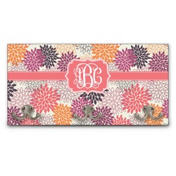 Mums Flower Wall Mounted Coat Rack (Personalized)