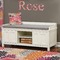 Mums Flower Wall Name Decal Above Storage bench