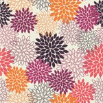 Mums Flower Wallpaper & Surface Covering (Peel & Stick 24"x 24" Sample)