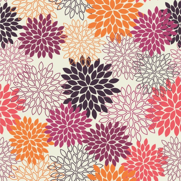Custom Mums Flower Wallpaper & Surface Covering (Peel & Stick 24"x 24" Sample)