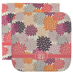 Mums Flower Facecloth / Wash Cloth (Personalized)