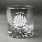 Mums Flower Whiskey Glass - Engraved (Personalized)