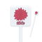 Mums Flower Square Plastic Stir Sticks (Personalized)