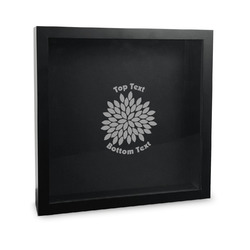 Mums Flower Wine Cork Shadow Box - 12in x 12in (Personalized)
