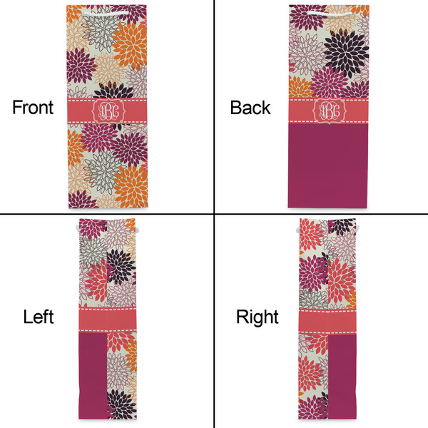 Mums Flower Wine Gift Bag - Gloss - Approval