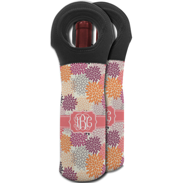 Mums Flower Wine Tote Bag - MAIN