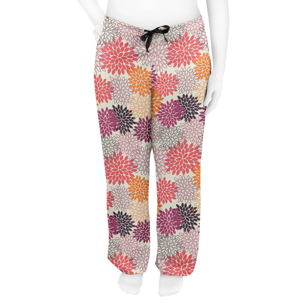 Mums Flower Women's Pj on model - Front