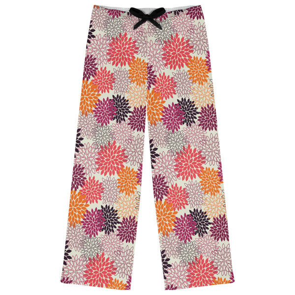 Custom Mums Flower Womens Pajama Pants - S