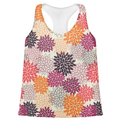 Mums Flower Womens Racerback Tank Top