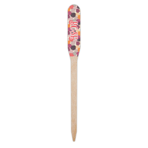 Mums Flower Wooden Food Pick - Paddle - Single Pick
