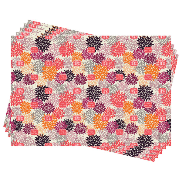 Mums Flower Wrapping Paper - Front & Back - Sheets Approval