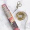 Mums Flower Wrapping Paper Roll - Matte - In Context