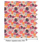 Mums Flower Wrapping Paper Roll - Matte - Partial Roll