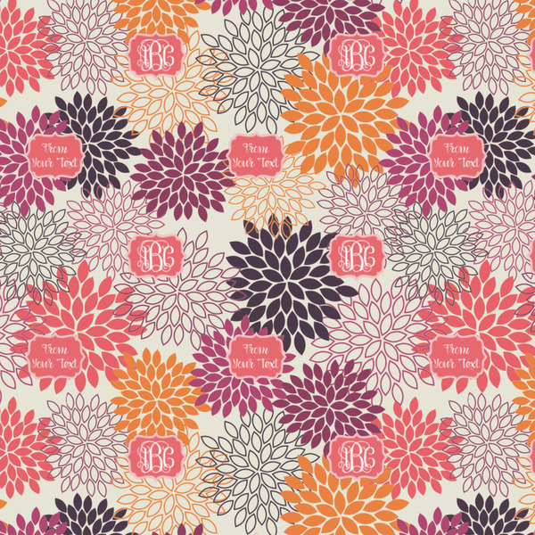 Mums Flower Wrapping Paper Square