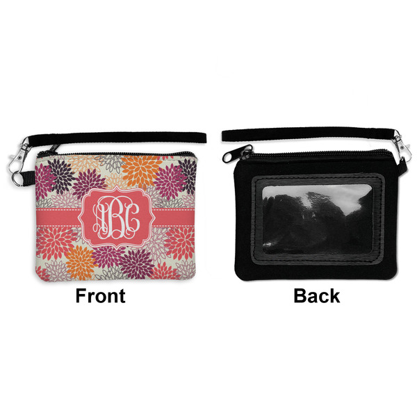 Mums Flower Wristlet ID Cases - Front & Back