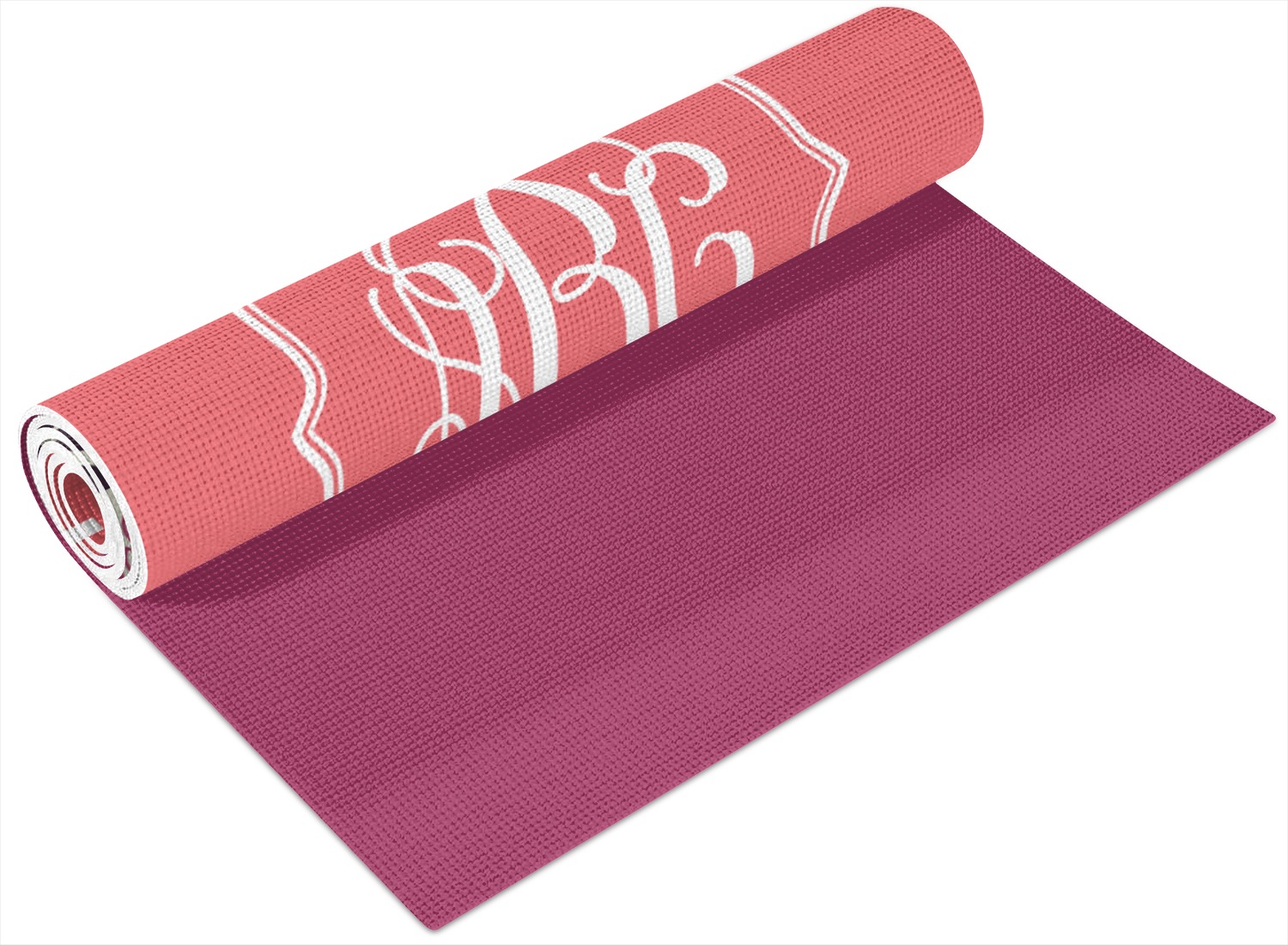 Mums Flower Yoga Mat Printed Front and Back (Personalized