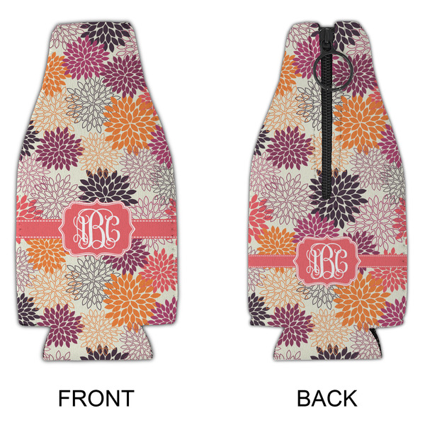 Mums Flower Zipper Bottle Cooler - APPROVAL