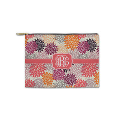 Mums Flower Zipper Pouch - Small - 8.5"x6" (Personalized)