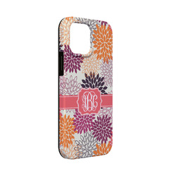 Mums Flower iPhone Case - Rubber Lined - iPhone 13 Mini (Personalized)