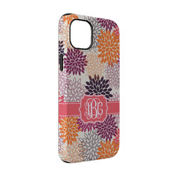 Mums Flower iPhone Case - Rubber Lined - iPhone 14 Pro (Personalized)