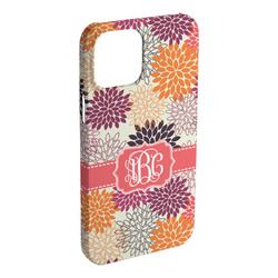 Mums Flower iPhone Case - Plastic - iPhone 15 Plus (Personalized)