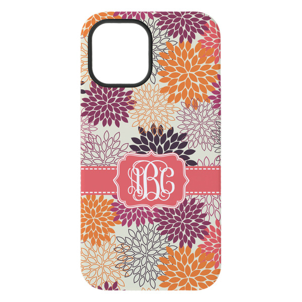 Mums Flower iPhone 15 Plus Tough Case - Back