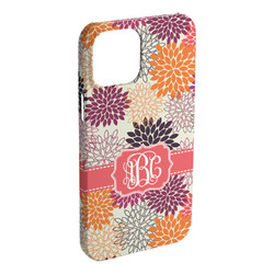 Mums Flower iPhone Case - Plastic - iPhone 15 Pro Max (Personalized)