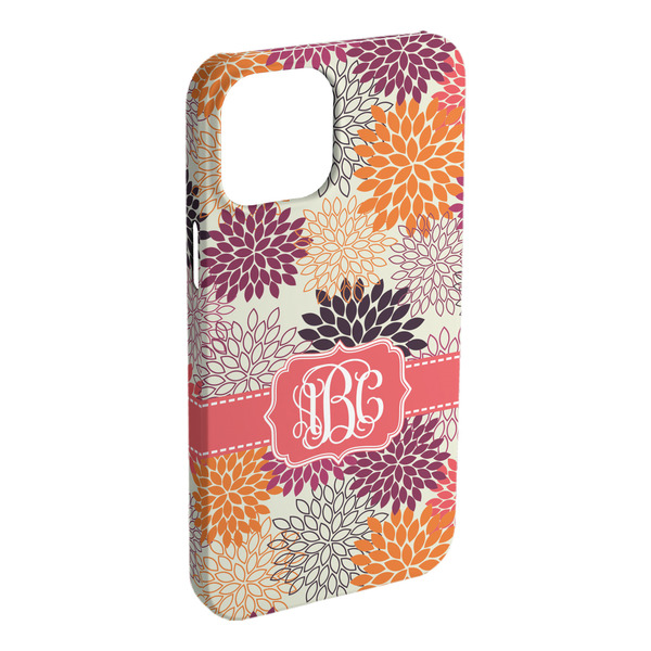 Custom Mums Flower iPhone Case - Plastic (Personalized)